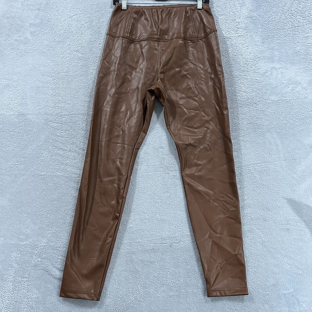 And Now This Pants Womens Large Vegan Leather Tapered Grunge Goth Y2K Boho 26x28